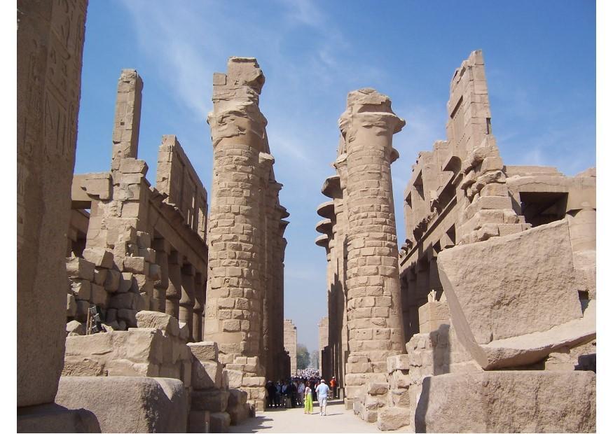 Foto karnak tempelkomplex in luxor, Agypten